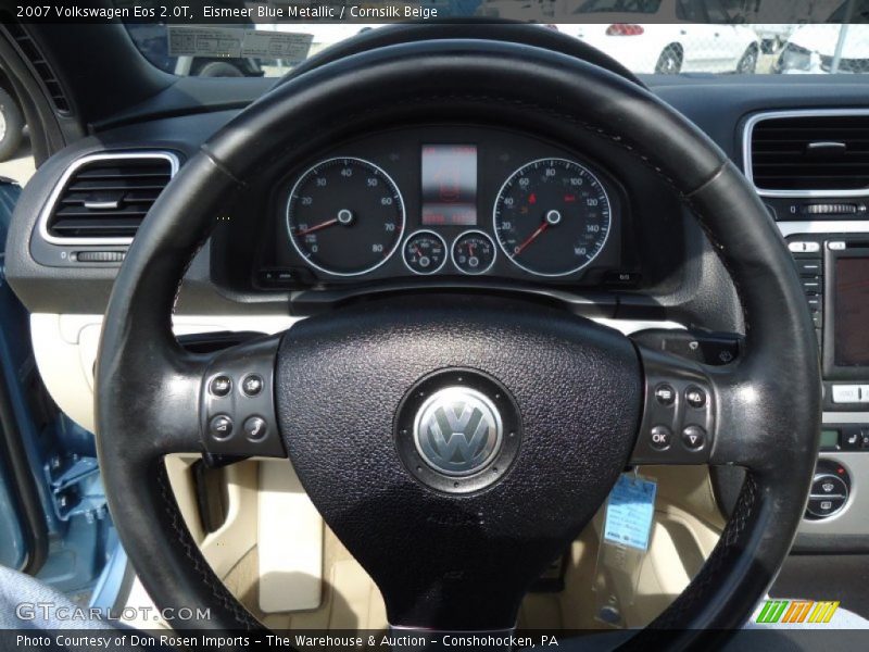 Eismeer Blue Metallic / Cornsilk Beige 2007 Volkswagen Eos 2.0T