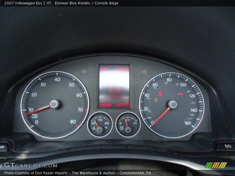 Eismeer Blue Metallic / Cornsilk Beige 2007 Volkswagen Eos 2.0T