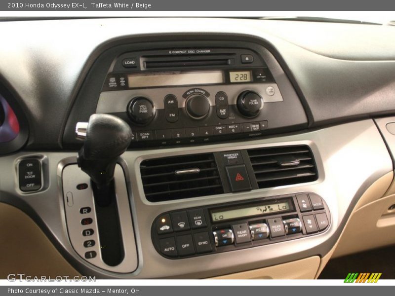 Taffeta White / Beige 2010 Honda Odyssey EX-L