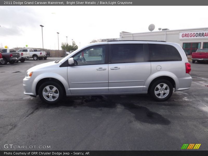 Bright Silver Metallic / Black/Light Graystone 2011 Dodge Grand Caravan Mainstreet