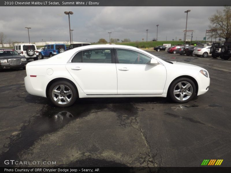 Summit White / Ebony 2010 Chevrolet Malibu LT Sedan