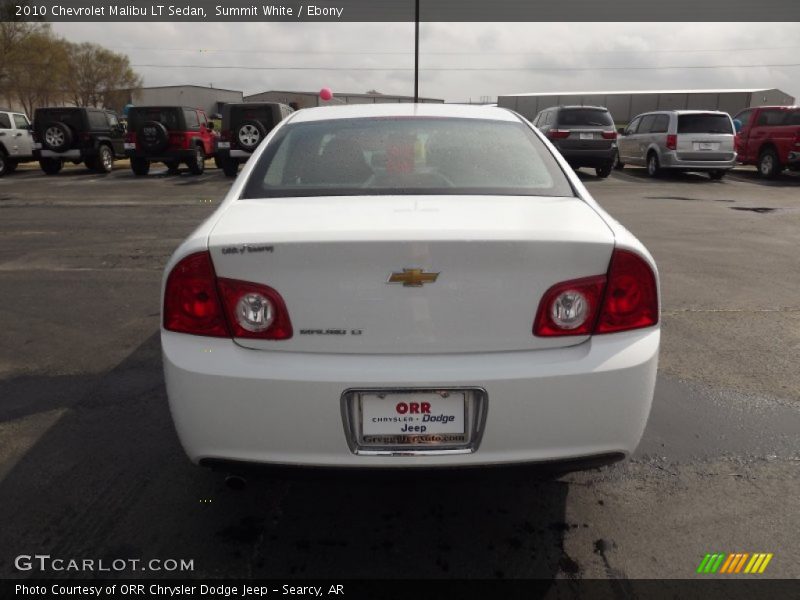 Summit White / Ebony 2010 Chevrolet Malibu LT Sedan