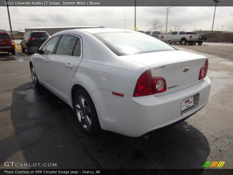 Summit White / Ebony 2010 Chevrolet Malibu LT Sedan