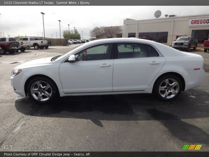 Summit White / Ebony 2010 Chevrolet Malibu LT Sedan