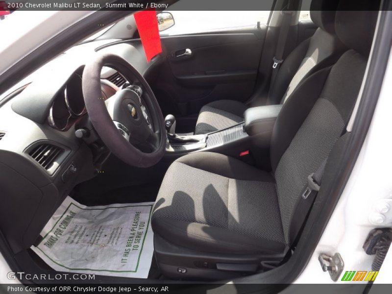 Summit White / Ebony 2010 Chevrolet Malibu LT Sedan