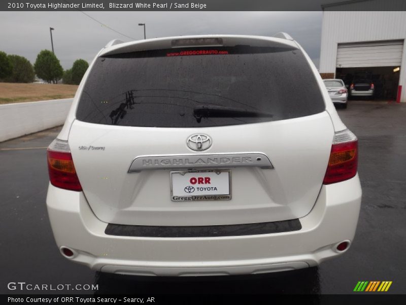 Blizzard White Pearl / Sand Beige 2010 Toyota Highlander Limited