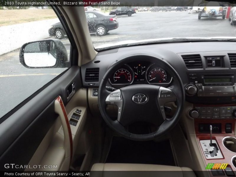 Blizzard White Pearl / Sand Beige 2010 Toyota Highlander Limited