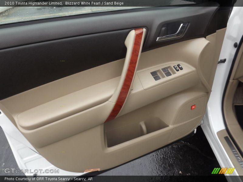 Blizzard White Pearl / Sand Beige 2010 Toyota Highlander Limited