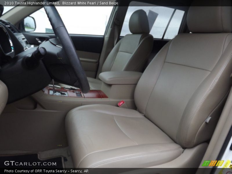 Blizzard White Pearl / Sand Beige 2010 Toyota Highlander Limited