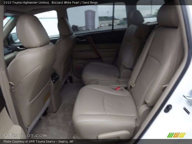 Blizzard White Pearl / Sand Beige 2010 Toyota Highlander Limited