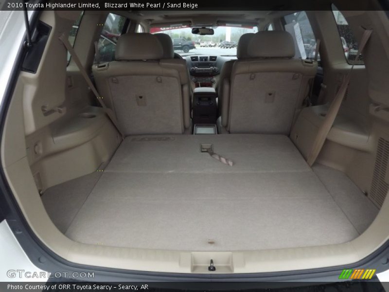 Blizzard White Pearl / Sand Beige 2010 Toyota Highlander Limited