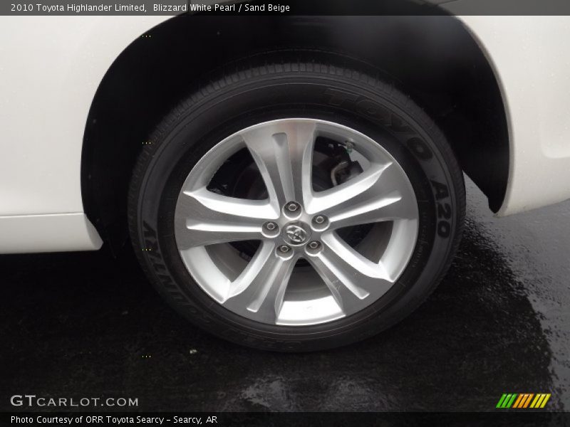 Blizzard White Pearl / Sand Beige 2010 Toyota Highlander Limited
