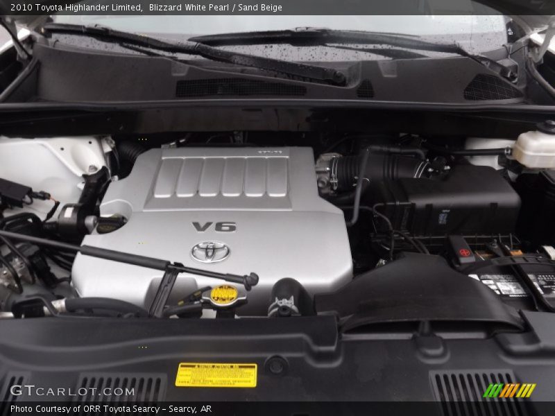 Blizzard White Pearl / Sand Beige 2010 Toyota Highlander Limited