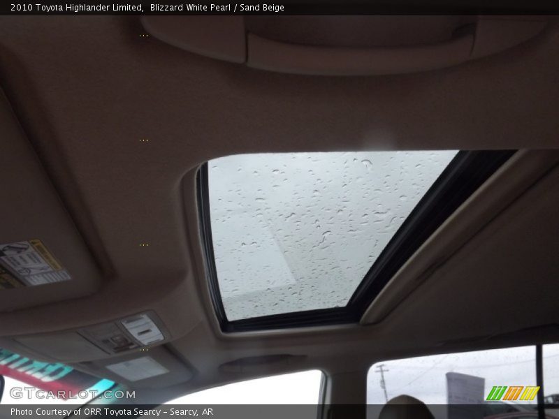 Blizzard White Pearl / Sand Beige 2010 Toyota Highlander Limited