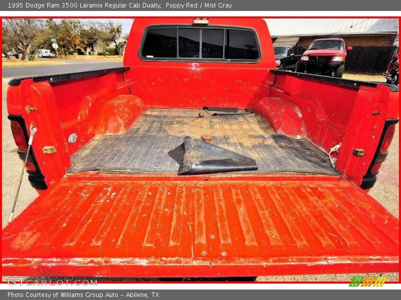 Poppy Red / Mist Gray 1995 Dodge Ram 3500 Laramie Regular Cab Dually