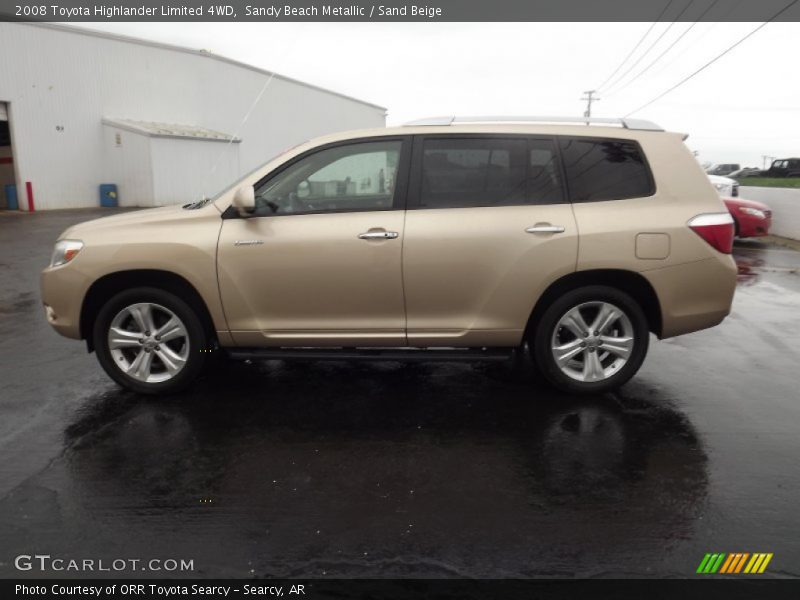 Sandy Beach Metallic / Sand Beige 2008 Toyota Highlander Limited 4WD