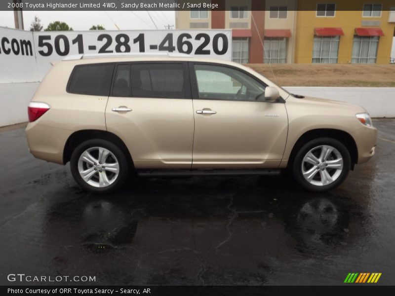 Sandy Beach Metallic / Sand Beige 2008 Toyota Highlander Limited 4WD