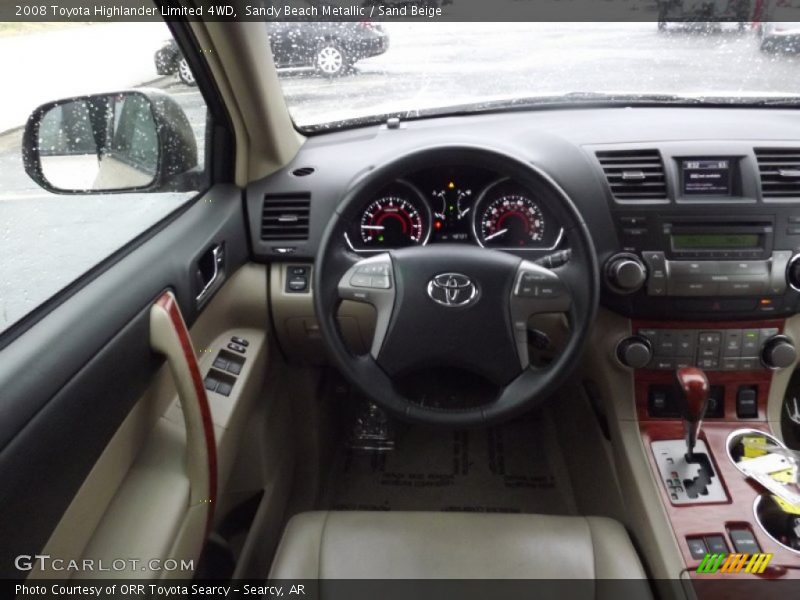 Sandy Beach Metallic / Sand Beige 2008 Toyota Highlander Limited 4WD