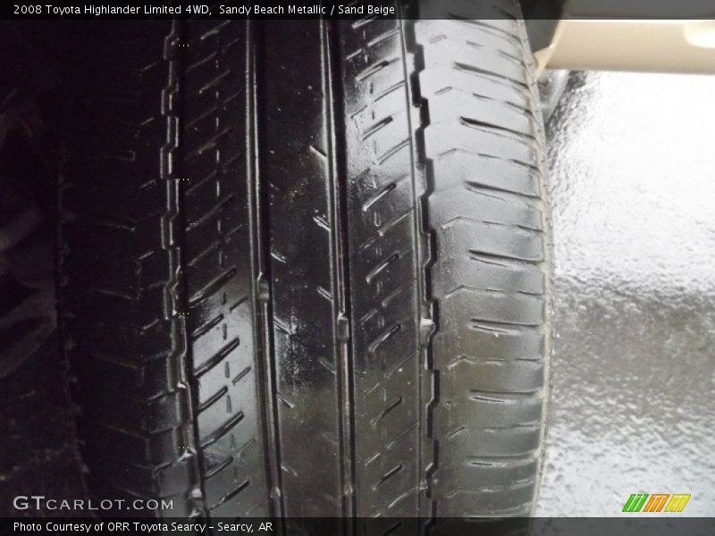 Sandy Beach Metallic / Sand Beige 2008 Toyota Highlander Limited 4WD