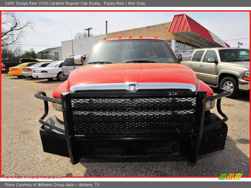 Poppy Red / Mist Gray 1995 Dodge Ram 3500 Laramie Regular Cab Dually