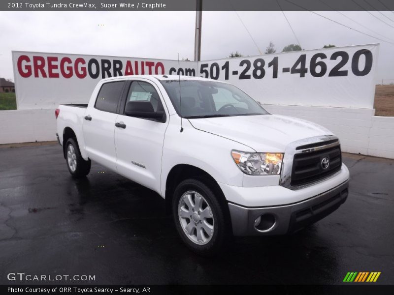 Super White / Graphite 2012 Toyota Tundra CrewMax