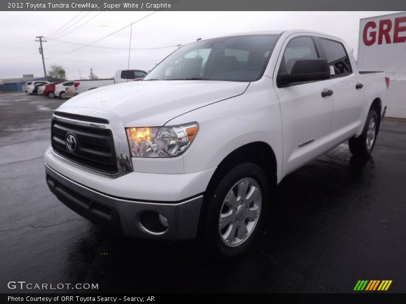 Super White / Graphite 2012 Toyota Tundra CrewMax