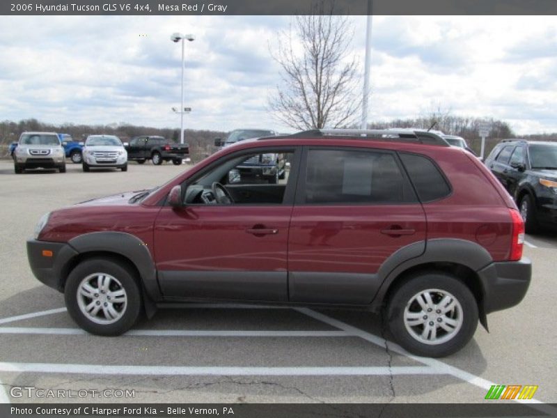 Mesa Red / Gray 2006 Hyundai Tucson GLS V6 4x4
