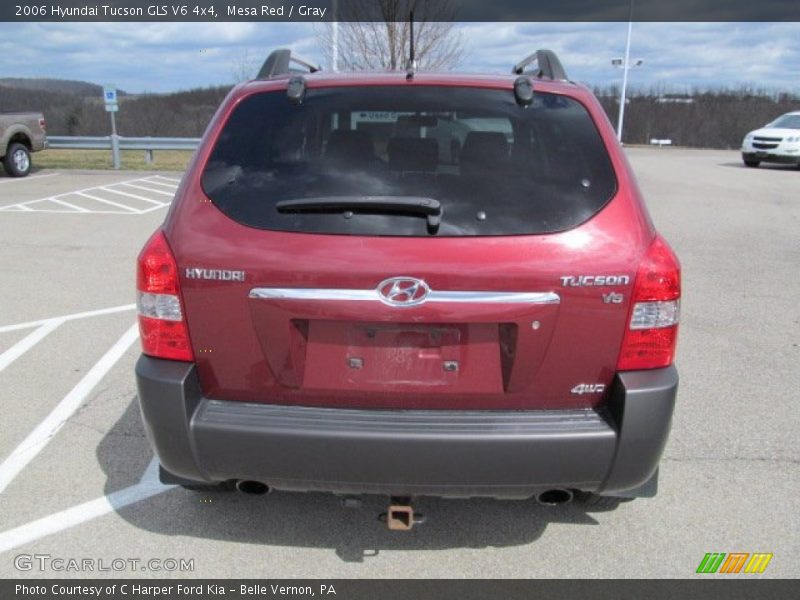 Mesa Red / Gray 2006 Hyundai Tucson GLS V6 4x4