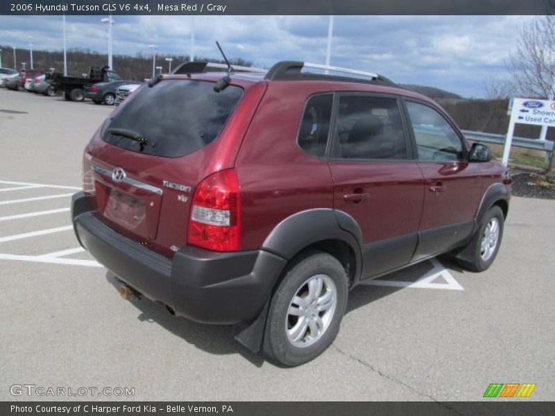 Mesa Red / Gray 2006 Hyundai Tucson GLS V6 4x4