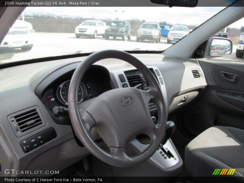 Mesa Red / Gray 2006 Hyundai Tucson GLS V6 4x4