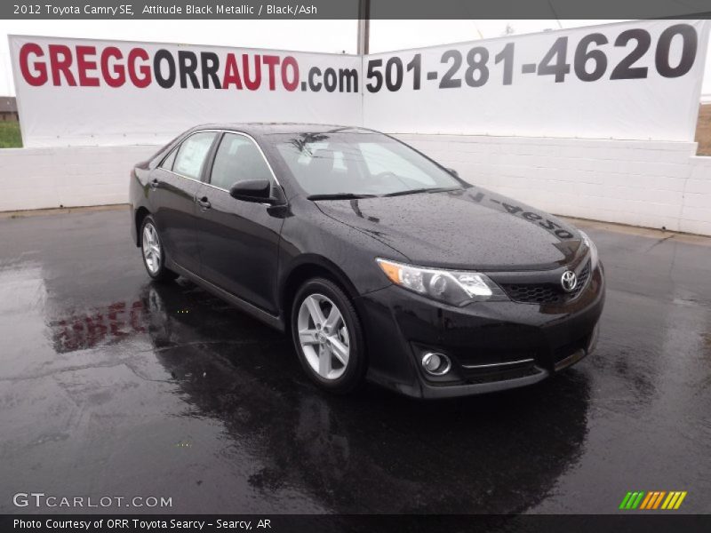 Attitude Black Metallic / Black/Ash 2012 Toyota Camry SE