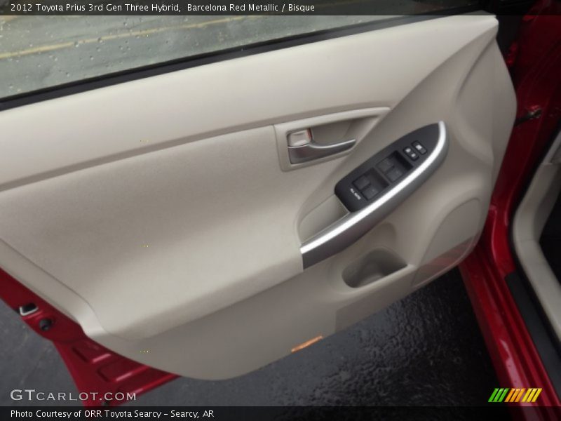 Barcelona Red Metallic / Bisque 2012 Toyota Prius 3rd Gen Three Hybrid