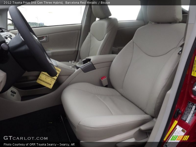 Barcelona Red Metallic / Bisque 2012 Toyota Prius 3rd Gen Three Hybrid