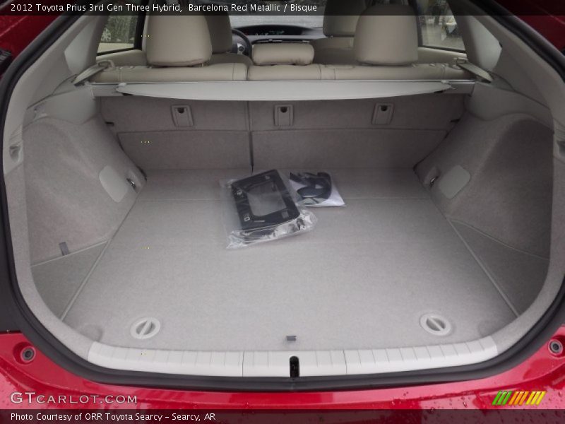 Barcelona Red Metallic / Bisque 2012 Toyota Prius 3rd Gen Three Hybrid
