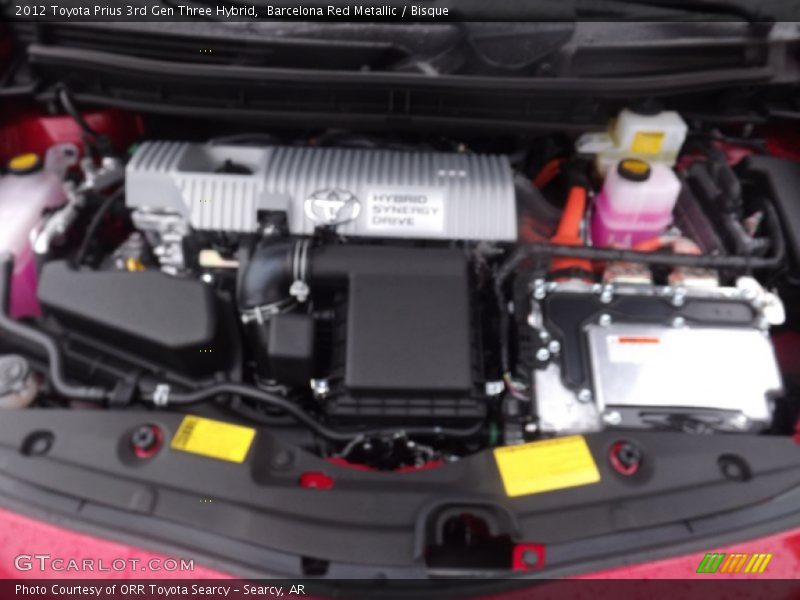 Barcelona Red Metallic / Bisque 2012 Toyota Prius 3rd Gen Three Hybrid
