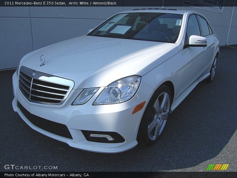 Arctic White / Almond/Black 2011 Mercedes-Benz E 350 Sedan