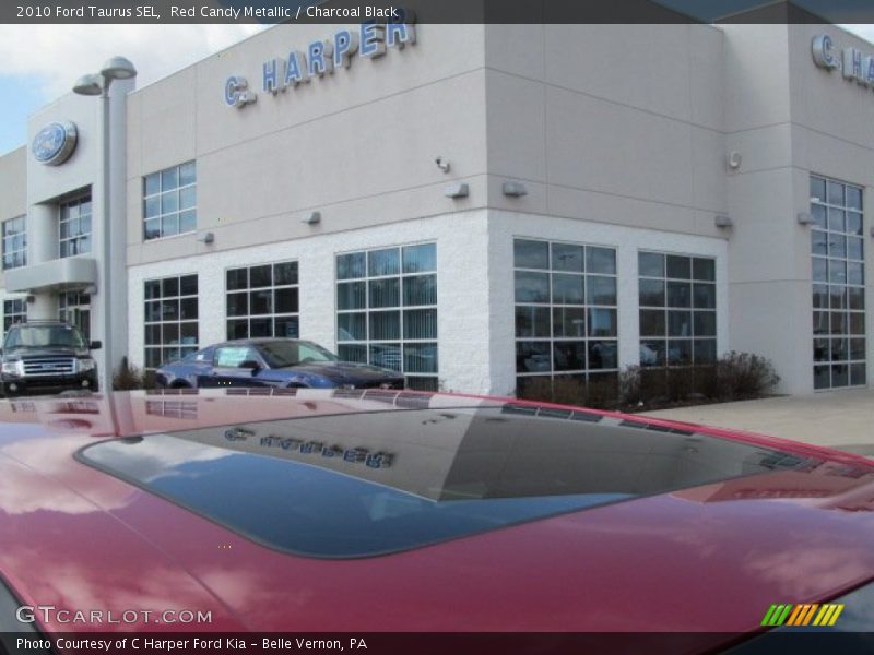 Red Candy Metallic / Charcoal Black 2010 Ford Taurus SEL