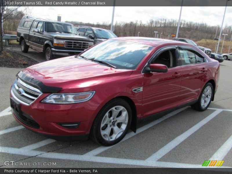 Red Candy Metallic / Charcoal Black 2010 Ford Taurus SEL