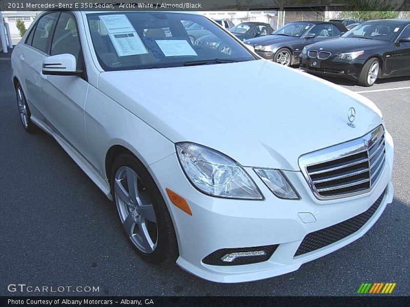 Arctic White / Almond/Black 2011 Mercedes-Benz E 350 Sedan