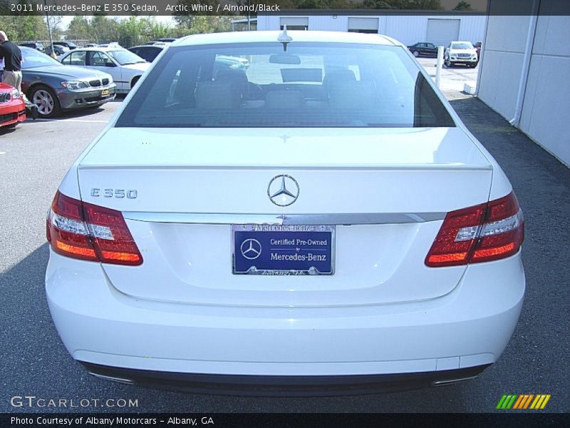 Arctic White / Almond/Black 2011 Mercedes-Benz E 350 Sedan