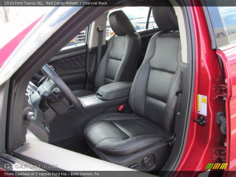 Red Candy Metallic / Charcoal Black 2010 Ford Taurus SEL
