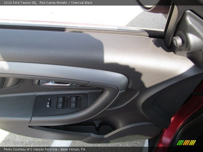 Red Candy Metallic / Charcoal Black 2010 Ford Taurus SEL