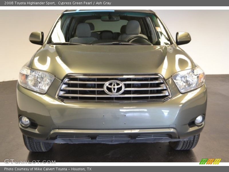 Cypress Green Pearl / Ash Gray 2008 Toyota Highlander Sport