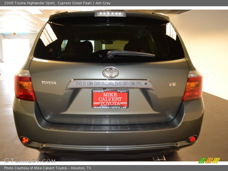 Cypress Green Pearl / Ash Gray 2008 Toyota Highlander Sport