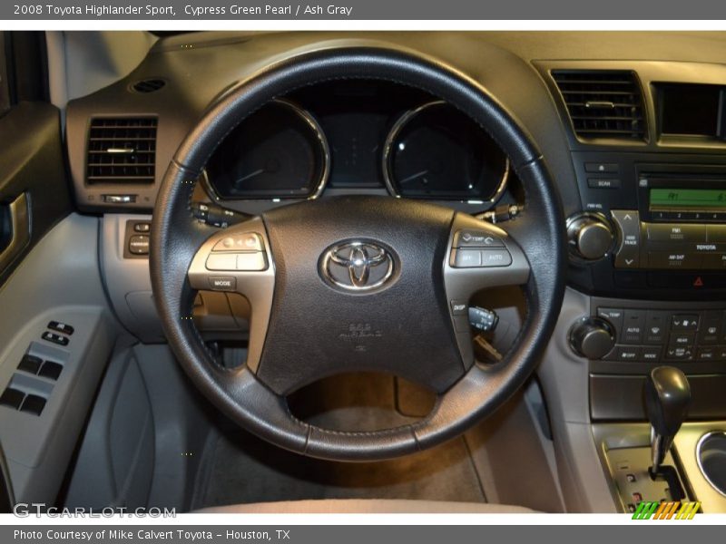 Cypress Green Pearl / Ash Gray 2008 Toyota Highlander Sport