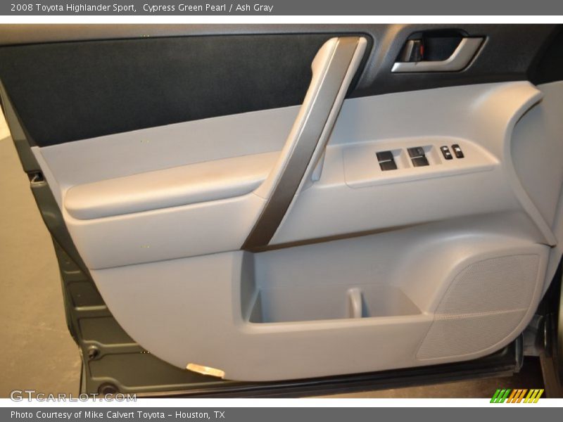 Cypress Green Pearl / Ash Gray 2008 Toyota Highlander Sport