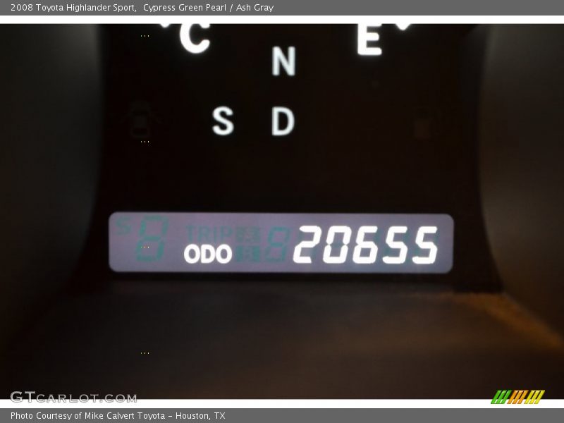 Cypress Green Pearl / Ash Gray 2008 Toyota Highlander Sport