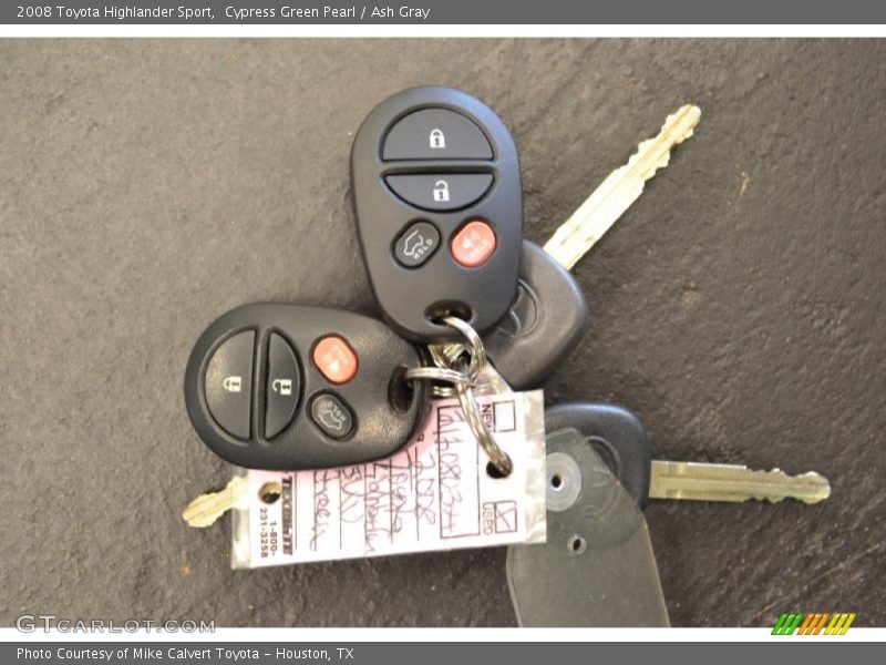 Cypress Green Pearl / Ash Gray 2008 Toyota Highlander Sport