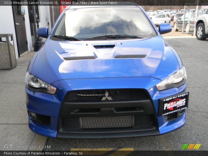 Octane Blue Pearl / Black Sport Fabric 2010 Mitsubishi Lancer Evolution SE