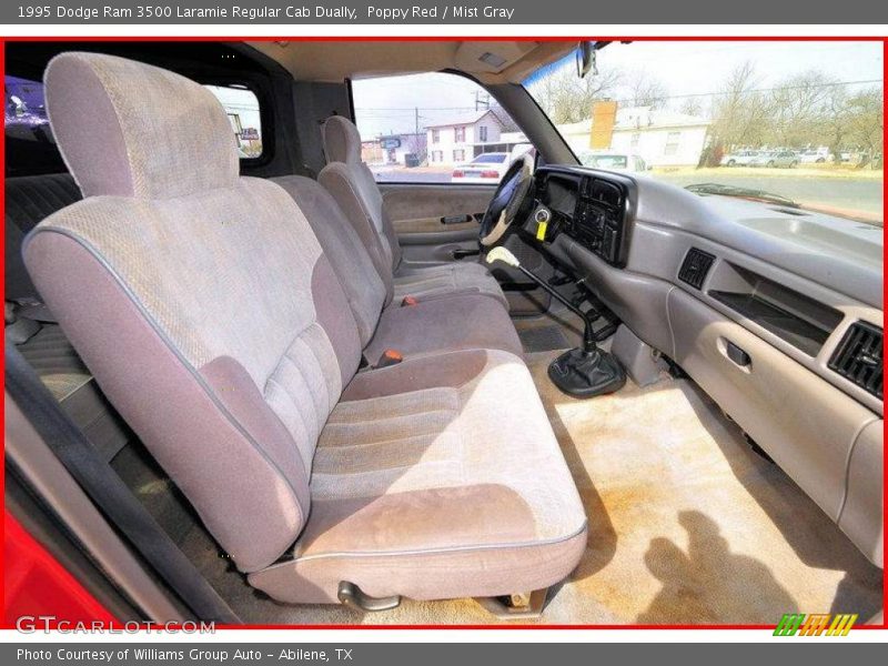 Poppy Red / Mist Gray 1995 Dodge Ram 3500 Laramie Regular Cab Dually